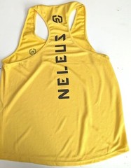 NELEUS ‘Dry Fit Logo Muscle’ Mesh Tank Top Men’s S Gym Workout Exercise Ylw NWT!