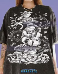 Frog Musician Toad Band Music Animal Comfort Tee