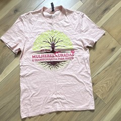 District Very Important Tee Pink Graphic Logo Cotton Men’s T-Shirt Crew Neck