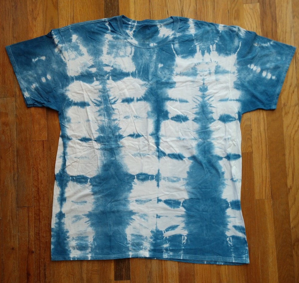 Cotton Tie-dyed T-shirt Size 3X-Tall Hand-dyed one of a kind