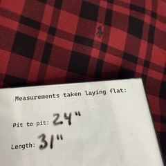 Polo Ralph Lauren Long Sleeve Waffle Knit Thermal Shirt Red Black Plaid XXL 2XL