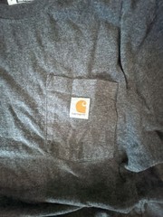 Carhartt Men’s K87 Loose Fit Heavyweight Pocket T-Shirt in Carbon Heather