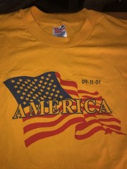 Hanes Heavyweight 50/50 9-11-01 T Shirt Dark Orange Size XL Vintage America
