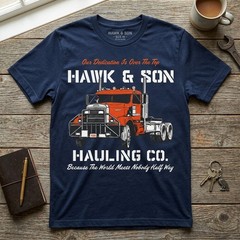 Hawk and Son Hauling Company Big Rig Pride T-Shirt TA79