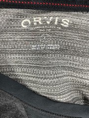 Orvis Lounge Lounge Shirt Mens Large Gray Stretch Wordmark Logo Raglan Sleeve