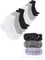 6 Pairs Women Toe Socks Cotton Breathable Compression Crew Five Toe…