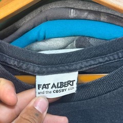 Y2K fat Albert and the Cosby kids tv promo t shirt black XL