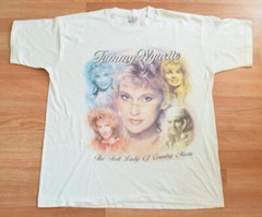 Vintage 1995 Tammy Wynette Tour Shirt Tee XL Country George Jones Dolly Parton