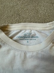 Vineyard Vines Tee Shirt Mens Hockey Pond Long Sleeve Crewneck White Sz Small