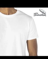Sada Crew-Neck T-shirt Short-sleeve (3pc) 100% Cotton. Size M