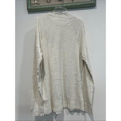 Faherty Oatmeal ivory Heather Long Sleeve waffle Crew cloud cotton men’s large