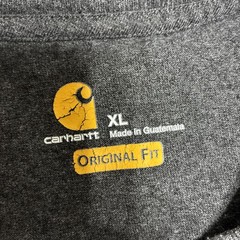 Carhartt K231 Original Fit Long Sleeve Graphic Logo Sleeve Shirt XL Regular Gray