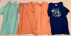 4pc Lot J.CREW Broken-in Vintage Graphics Men’s Size Slim Large Crew Neck Pocket
