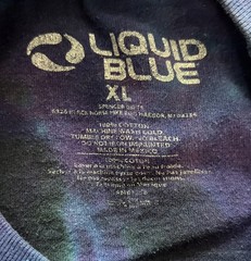 Liquid Blue Shirt Alice in Wonderland Men’s Blue XL Cheshire Cat Tie Dye