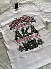 VTG 1994 AKA Alpha Kappa Alpha T Shirt L Phenomenal Woman Maya Angelou RARE
