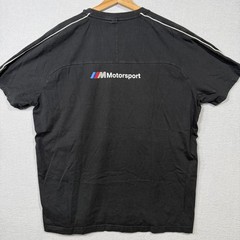 Puma BMW Motorsport Shirt Mens 2XL Black M Logo Racing Crewneck Short Sleeve Tee