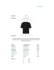 AWDis Just Ts & Polos Oversize 100 T-Shirt JT009 – 100% Ringspiun Cotton