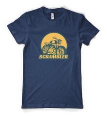 Scrambler Off Road Motorbike Biker Personalised Unisex Adult T Shirt