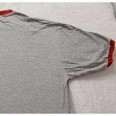 Champs Sports Men’s Ringer T-Shirt Gray Red Short Sleeve Crew Neck Athletic Tee