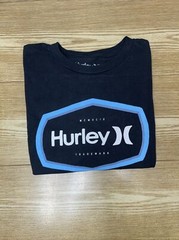 Camiseta Para Hombre Hurley De Manga Corta 100% Algodón Con Logo Estampado