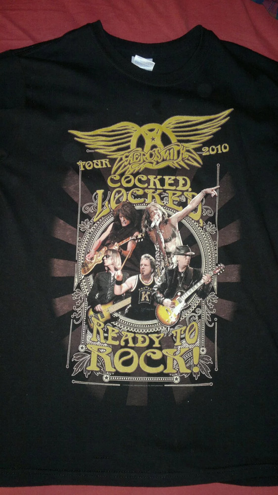 Aerosmith band Ready To Rock Shirt Unisex Concert S-5XL K241