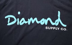 Diamond Supply Co Men’s Medium Black Logo Graphic T-Shirt 100% Cotton Streetwear