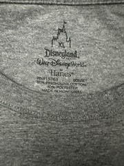 Walt Disney World Men’s XL T-Shirt Grumpy Dwarf Tough Guy 100% Cranky Gray