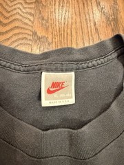 Vintage 90s Nike Air Jordan Flight School T Single Stitch Black Salesman 6 SZ XL