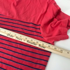SOL ANGELES SHIRT MENS XL CAPRI STRIPE YOLK CREW POM COASTAL COTTON BLEND SURFER