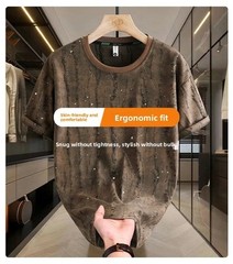 Men Luxury Fashion Trend Butterfly Ripped Hole Casual Summer Streetwear T-Shirt
