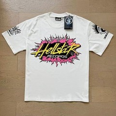 Hellsta vintage pure cotton men’s and women’s loose short sleeved T-shirt