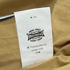 Phigvel Open Collar Box Wide Work Shirt Size M – Solid Color