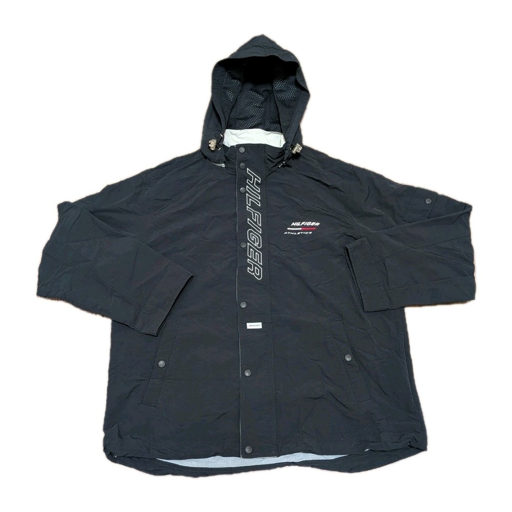 *VINTAGE* 1990s – Sz XL – TOMMY HILFIGER Hoodie Snow Rain Jacket Waterproof RARE