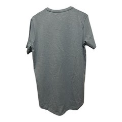 Free Planet Men’s Solid Gray V-Neck Pocket Short Sleeve T-Shirt Size M Regular