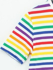 SEASALT CORNWALL Men’s T-Shirt S Multi Striped 100% Cotton Basic