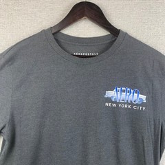 AEROPOSTALE T Shirt Men’s Size Large Dark Gray AERO NEW YORK CITY Classic Casual