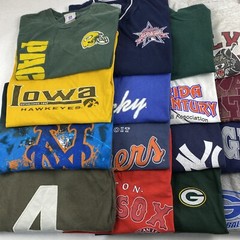 Wholesale Lot of 20 Men’s Sports Tee Shirts (Size Breakdown in Desc)