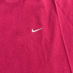 Y2K Nike Burgundy Red Mini Swoosh T Shirt XL