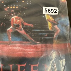 Queen Band T-Shirt Mens 2XL Black Freddie Mercury Live Rock Tee Short Slv