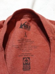 REI Co-op Mens Large Stewardship Graphic T-Shirt Red Blend Outdoors