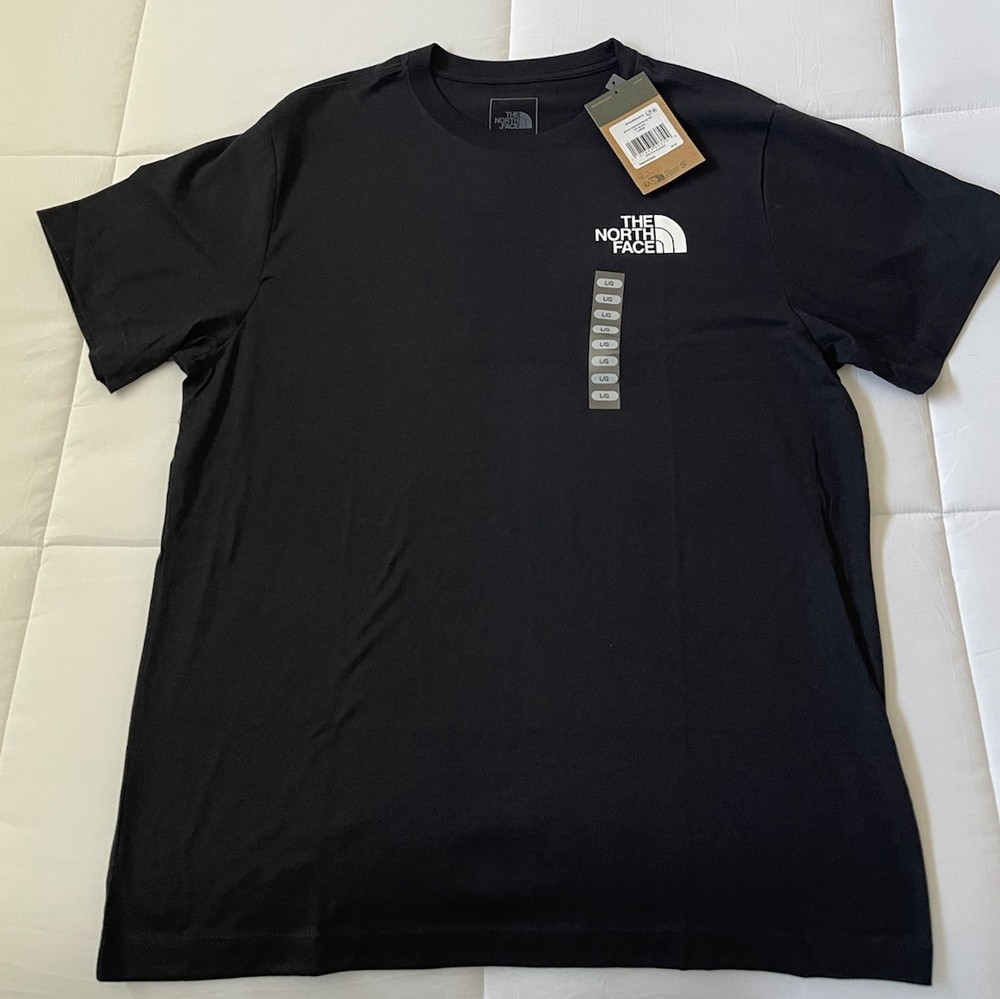 The North Face Evo Throwback SS Tee Black Logo T-Shirt Men’s Large NWT