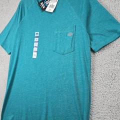 DICKIES FAST DRY Shirt MENS MEDIUM BLUE TEAL OUTDOORS WORKWEAR Cooling UV NWT