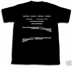 BROWNING AUTO 5 SHOTGUN PATENT SHIRT A5 TSHIRT NEW S M L XL 2XL 3XL RARE ITEM