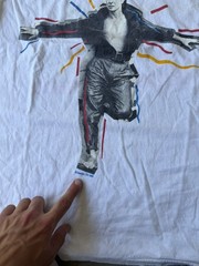 Vintage 1987 David Bowie The Glass Spider Tour Band Rock Tee Shirt 80s CLarge