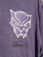Rare Disney 100 Marvel Black Panther Purple T-Shirt, Size Large, New