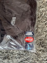 Big Bud Press Long Sleeve Burly Tee Espresso Brown Large L New