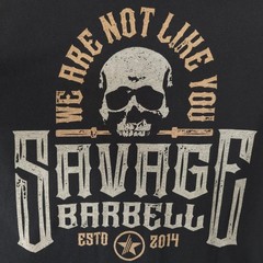 Savage Barbell T Shirt Mens Size XL Black Bodybuilding Gym We Are Not Like You
