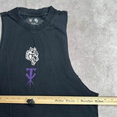 WWE Darc Sport Undertaker Men’s L Muscle Tank Top Black Limited Edition Cut Off*