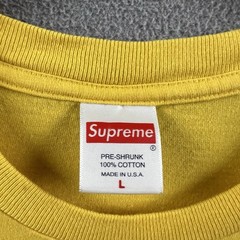 Supreme Shirt Mens Large Yellow New York City Graphic Short Sleeve Box Logo Tee