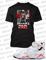 Men Everybody Eats Graphic Sneaker Tee Shirt To Match J7 Infrared Chasing Crown